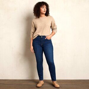 Lane Bryant Dark wash Mid-Rise Super-Stretch Skinny Jeans Size 18L